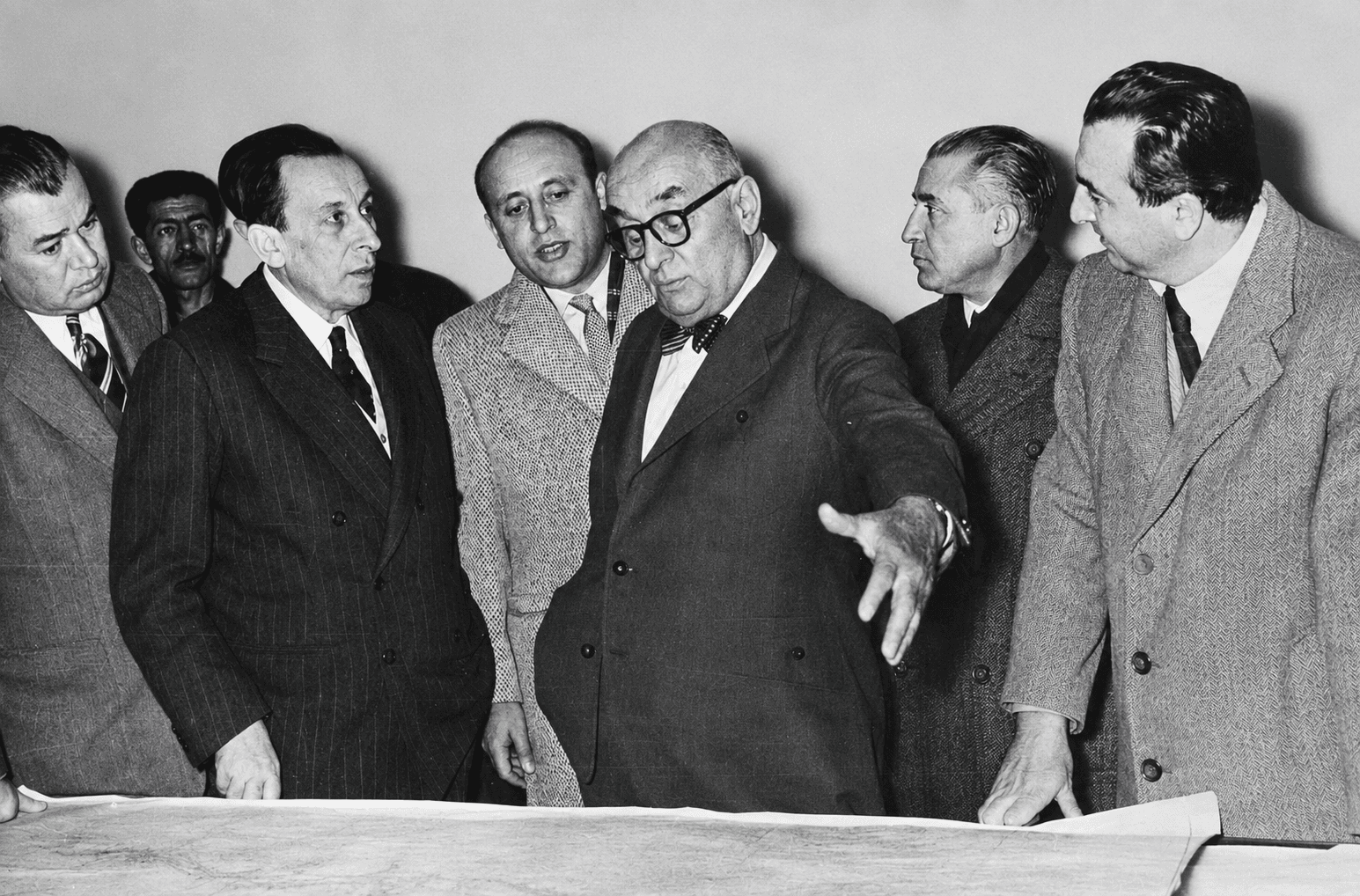 Süleyman Demirel'in Devlet Su İşleri'ndeki mühendislik yıllarına ait arşiv fotoğrafı